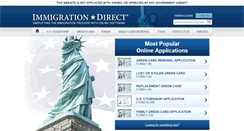 Desktop Screenshot of immigrationdirect.com