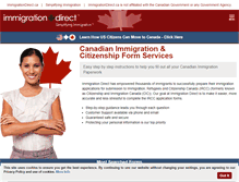 Tablet Screenshot of immigrationdirect.ca